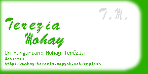 terezia mohay business card